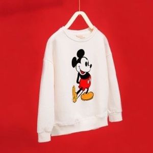 NWOT Zara Girls Disney Mickey Mouse sweatshirt, size 7